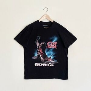 Ozzy Osbourne Blizzard of Oz Graphic Black Band T Shirt Adult size Large